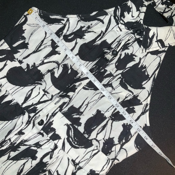 Anthropologie Black and White Halter Mini Dress - Picture 8 of 11